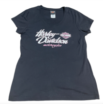 Harley Davidson Big Moose Portland Maine T-Shirt Womens Black 2014 Mediu... - £15.21 GBP