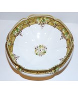 EXQUISITE VINTAGE NIPPON PORCELAIN LEAVES &amp; GRAPES GOLD 3-FOOTED 7 3/8&quot; ... - $154.63 CAD