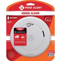 First Alert Slim Battery-Powered Photoelectric Smoke Detector - $29.95
