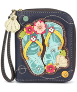 FLIP FLOP BEACH ZIP AROUND WALLET NAVY - $36.63