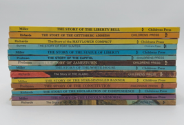 Vtg Cornerstone of Freedom Children&#39;s Press Lot of 14 American History Books - £21.30 GBP