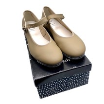 Teen Capezio Mary Jane Tap U-Shape Shoes Tan Size 4 W Dance New Recital 3686 - £19.48 GBP