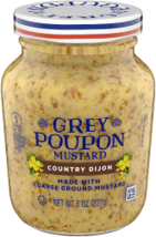 4 Grey Poupon Mustard Jar Country Dijon 8 oz Pack Of 4 - £21.58 GBP