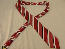 Donald J. Trump Signature Collection 100% Silk Red White &amp; Tie Protector... - $38.69