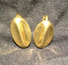 Vintage Trifari Gold Earrings Clip On  - $12.19