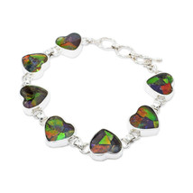 Starborn Ammolite Stone Bracelet (8.75&quot;) Green - £334.72 GBP