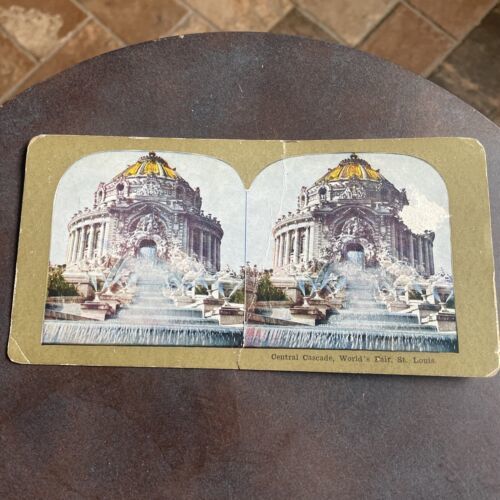 Primary image for Antique 1904 St Louis World's Fair Louisiana Purchase Stereoview Central Cascade
