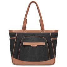 15.6 Inch Women Laptop Tote Bag Lightweight Fashion Laptop  Bag Zipper Briefcase - £94.55 GBP