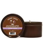 Earthly Body Suntouched Hemp Candle - 6 Oz Round Tin Lavender - £19.47 GBP