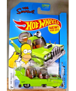 2014 Hot Wheels #89 HW City-Tooned Simpsons THE HOMER Green Lt-Tint Wind... - $14.00
