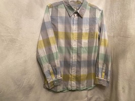 NWT Cherokee Boys Pastel Plaid Button-down Shirt Size 14-16 - $9.90