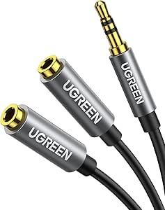 Dual Headphone Splitter 3.5mm Audio Y Adapter for iPhone and Samsung - $15.83