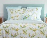Yves Delorme Lucine King Duvet Set 3PC Floral Print Reversible Lace Fini... - $308.75