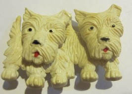 Vintage  Scottie Dogs Bakelite pin - £55.97 GBP