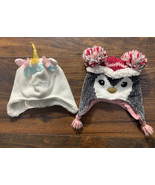 First Impresssion Hats Kids Girls Faux Fur Knit Penguin /Unicorn Beanie ... - $180.84 MXN
