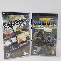 Sony Psp Two Game Lot Complete W/ Manuals, Socom (2006) &amp; Need For Speed (2005) - £19.03 GBP
