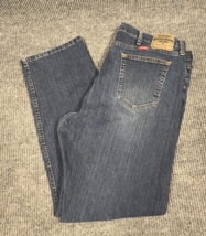 Wrangler Jeans Men 40x32 Blue Denim Pants Straight Leg Cotton Regular Fi... - $24.75