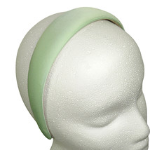 Women&#39;s Light Green Satin Headband With Faux Suede Lining - £7.99 GBP