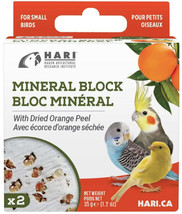 HARI Orange Peel Calcium Mineral Block for Small Birds - £3.12 GBP