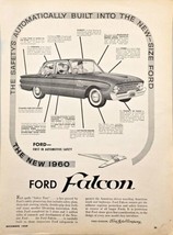 1959 FORD FALCON-The New 1960 Falcon-1st Automotive Safety - Vintage Print Ad!! - $13.71