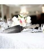 Vintage Sterling Silver Floral Handle Wedding Cake Server Stainless Blad... - $38.18 CAD