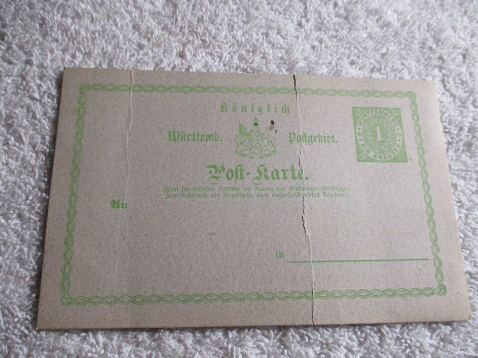 Old Antique 1800s German Unused Postcard - $39.59