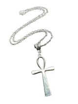 Large Ankh Pendant 18&quot; Chain Quality Necklace Egyptian Life Symbol UK Se... - £5.56 GBP