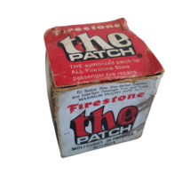 Vintage Firestone The Patch Moli-Cure Box of Tire Patches Radia Bias Bias-Belted - £11.91 GBP
