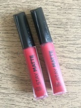 2 x Rimmel Stay Matte Liquid Color #500 Fire Starter NEW Lot of 2 (free ... - $14.69