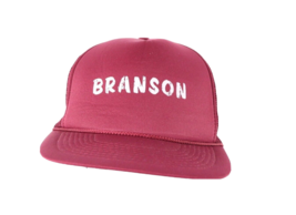 Vintage 90s Branson Missouri Spell Out Roped Trucker Hat Snapback Cap Ma... - $19.75