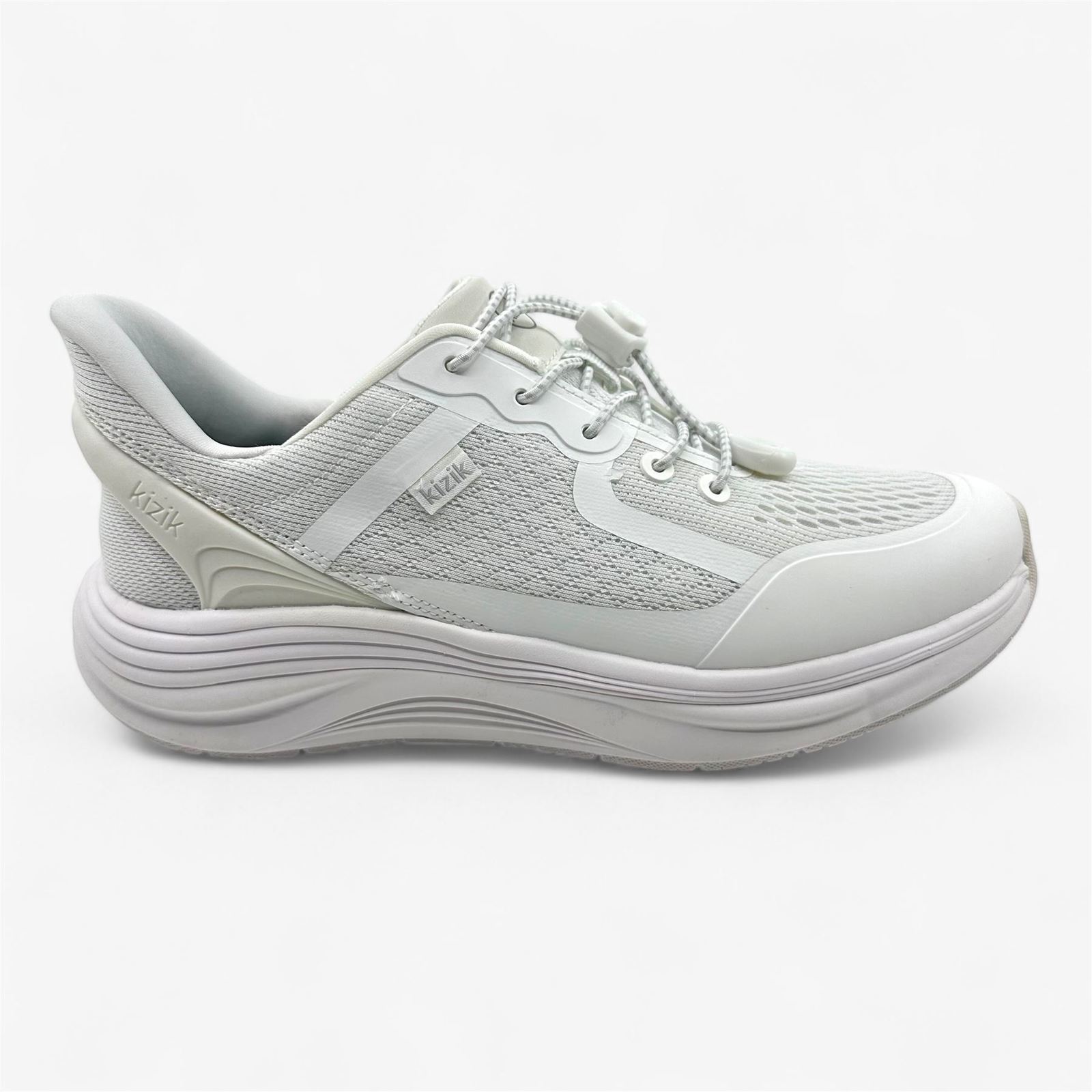 Kizik London White Womens Athletic Sneaker