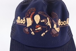 Vtg 70s Distressed Bad Cock Rooster Battle Spell Out Trucker Hat Snapback AS IS - £116.62 GBP
