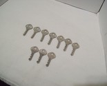 Lot of 10 Vintage Sears Lock / Padlock Keys - (7) 2626 and (3) 2631 - £12.37 GBP