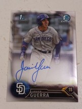 Javier Guerra San Diego Padres 2016 Bowman Chrome Certified Autograph Card - $4.94