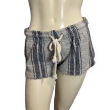 Ocean Drive Clothing Co. Blue and White Print Cut Off Drawstring Shorts ... - $14.24