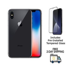 Apple iPhone X A1865 Unlocked 64GB Space Gray (Very Good) Installed Tempered - $178.19