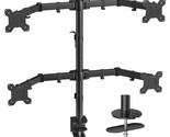 HUANUO Quad Monitor Stand, 4 Monitor Stand for 13-27 inches Computer Scr... - $118.99
