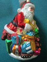Radko Christmas Ornament Santa With Gifts 6&quot; - £43.52 GBP