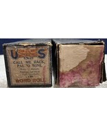 2 Vintage U S Music Co. Word Piano Rolls 40629 &amp; 41461 Blue Danube - £11.74 GBP