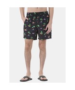 No Boundaries Men&#39;s Elastic Waist Swim Trunks 6&quot; Inseam Black  3XL (48-50 - $350.61 MXN