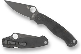 Spyderco Paramilitary 2 Knife 3-7/16&quot; CPM-S45VN Black Blade, Black G10 Handle - £190.55 GBP