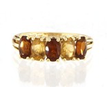 Oval Women&#39;s Cluster ring 14kt Yellow Gold 371277 - £160.42 GBP