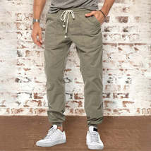 Men&#39;s Casual Pants Trendy Loose Trousers With Waistband - £31.47 GBP+