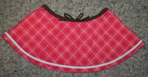 Primary image for Girls Swimsuit Skirt Cover Up Zeroxposur Red Plaid Swim-size 7