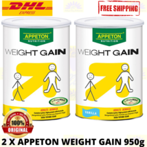 2 X Appeton Weight Gain Powder 900g Vanilla For Adults Increase Weight &amp; Energy - £178.19 GBP