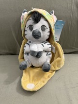 Disney Parks Animal Kingdom Baby Zebra in a Hoodie Pouch Blanket Plush Doll NEW image 5