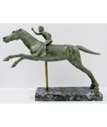 The Horse Rider Designer Resin Sculpture from The National Museum Athens... - $382.19 CAD