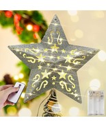 Christmas Star Tree Topper Lighted 8” Hollowed 3D Pentagram Built-in 10 ... - €12,67 EUR