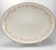 Noritake Goldivy Oval Platter 15in Ivory Gold Serving 7531 - $34.00