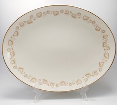 Noritake Goldivy Oval Platter 15in Ivory Gold Serving 7531 - £27.09 GBP